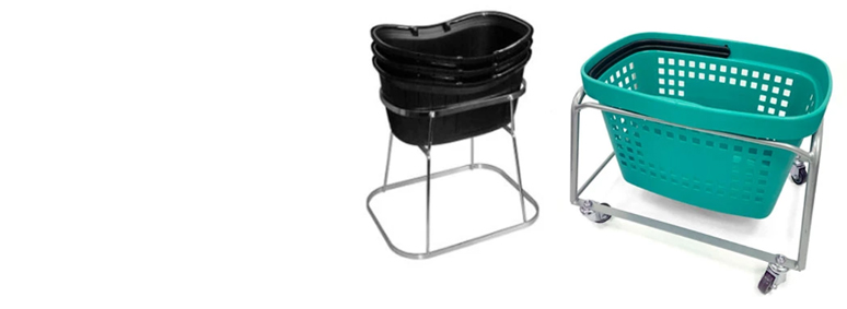 Stackers for baskets